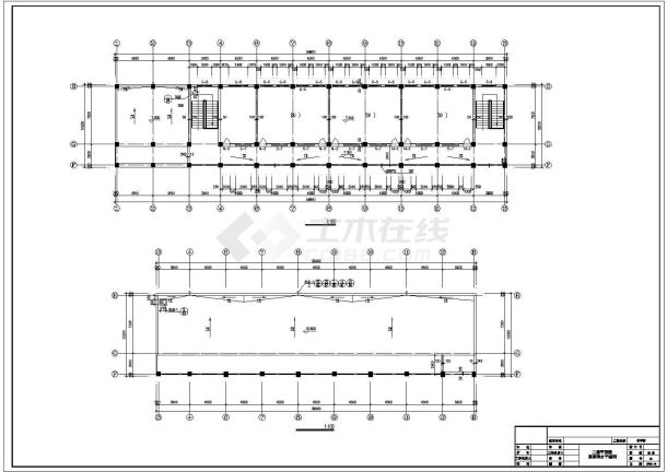 临汾某中学1500㎡三层教学楼建筑扩初图（含设计说明）-图二