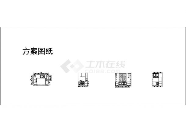 某样板房CAD节点大样绿城方案图纸-图一