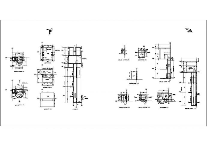 某观光电梯CAD节点设计完整详图_图1