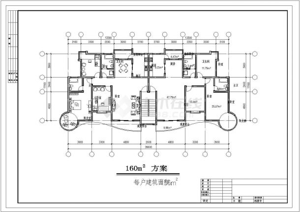 某多层住宅CAD详细设计构造图-图二