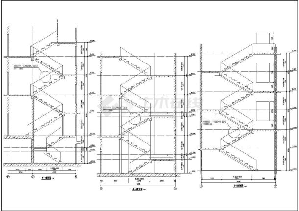  Detail CAD construction node detail of a staircase - Figure 1