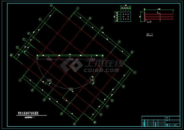 正交正放网架结构施工图 图纸完整 节点详细-图二