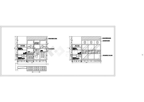 某37款衣柜CAD大样平立剖设计图纸-图一