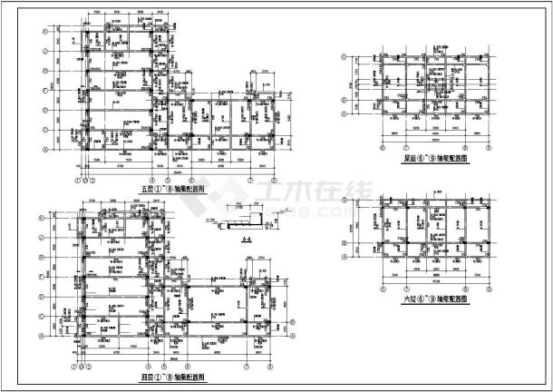 某框架剪力墙结构教学楼设计施工CAD图纸-图一