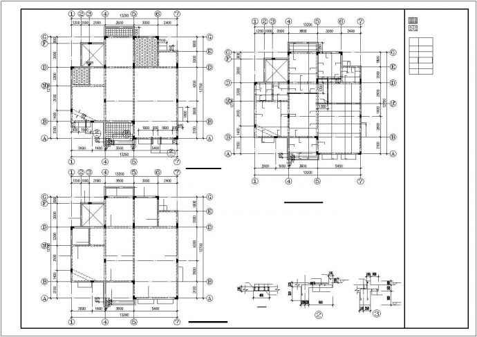 某农村小型别墅砌体结构设计施工CAD图纸_图1
