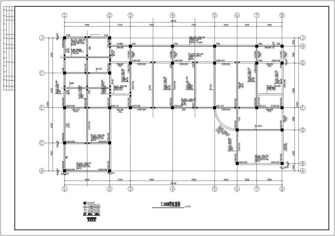 某框架结构综合办公楼建筑设计施工CAD图纸_图1