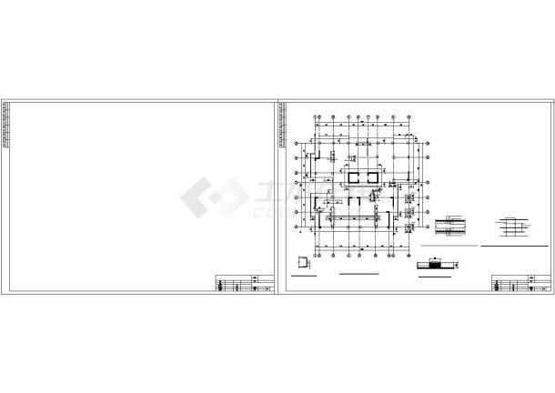 某框剪结构小型办公楼建筑全套设计施工CAD图纸-图二