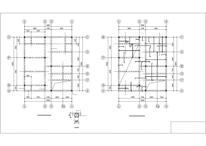 某农户二层新住宅结构建筑全套设计施工CAD图纸_图1