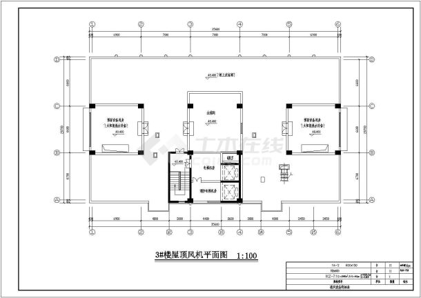 某十五层商用楼采暖通风CAD设计构造完整图-图二