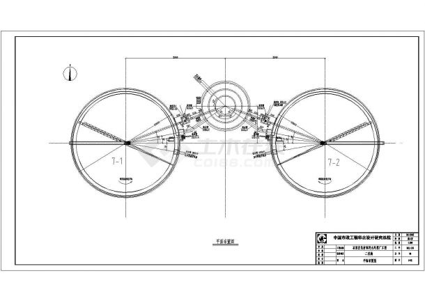 某二沉池CAD节点设计构造平立面图纸-图二