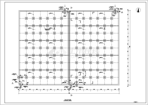 某地区污水处理厂清水池设计CAD施工图纸-图二