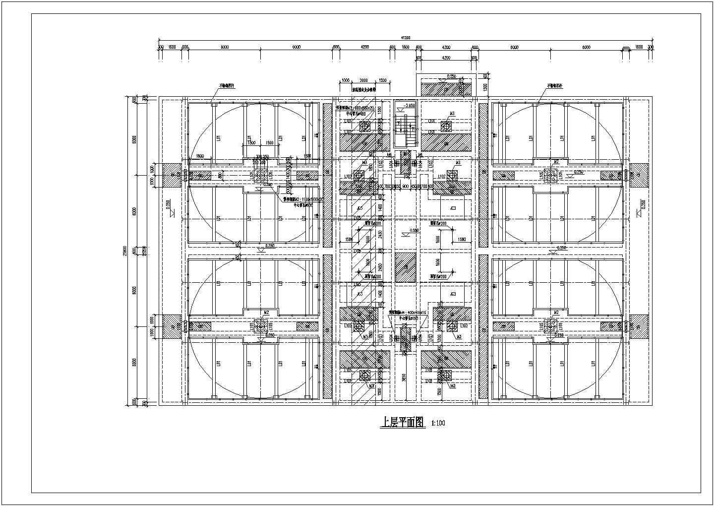 某磁混凝池结构模板设计CAD图纸