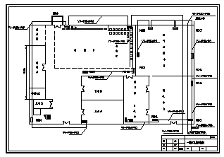 某市二层服装厂安装电气设计cad图(配电箱平面图)_图1