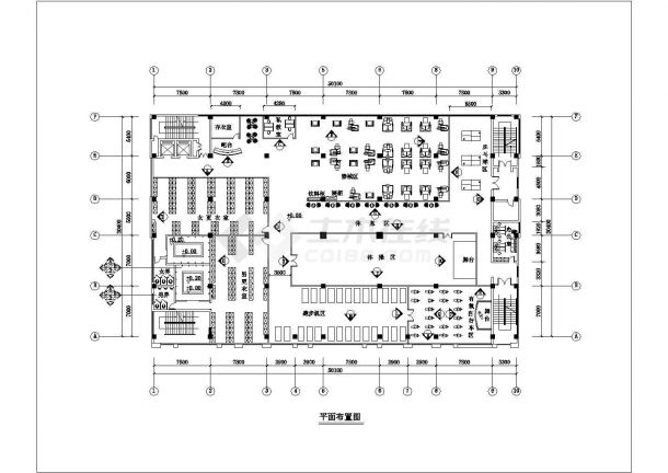 某大型健身中心CAD建筑构造设计施工详细图-图二