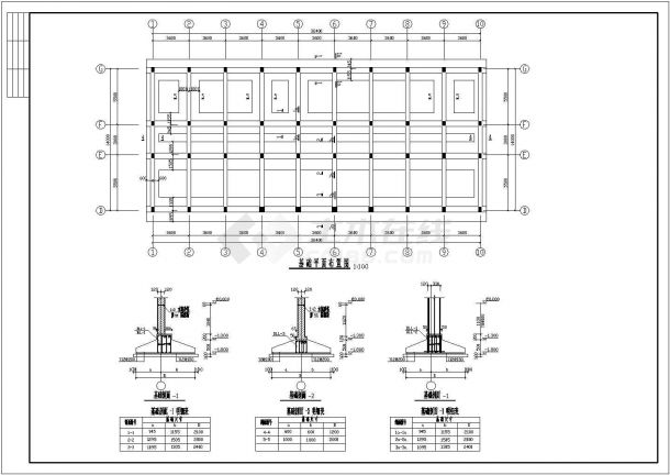 某五层框架办公楼建筑设计施工CAD图纸-图一