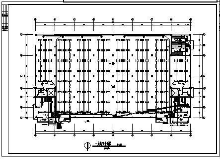 某二层服装辅料车间电气施工cad图(含照明设计)