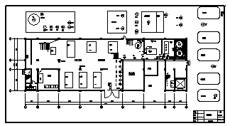 工厂供电系统设计_某单层冷冻车间工厂供电系统设计cad图纸_图1