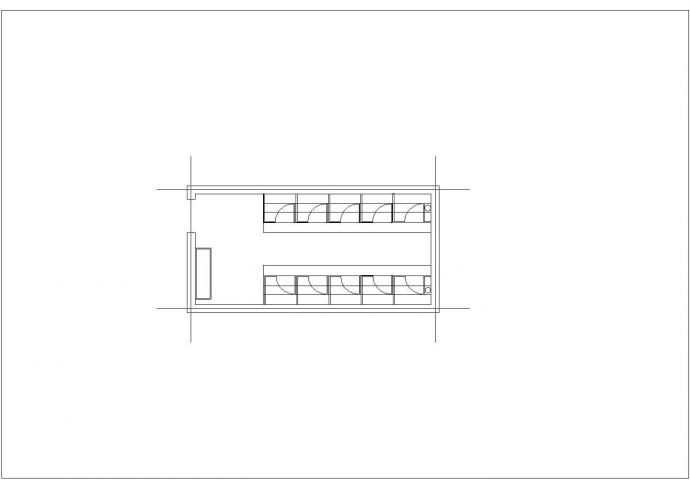 某剪力墙结构教学楼办公室改厕所建筑设计施工CAD图纸_图1