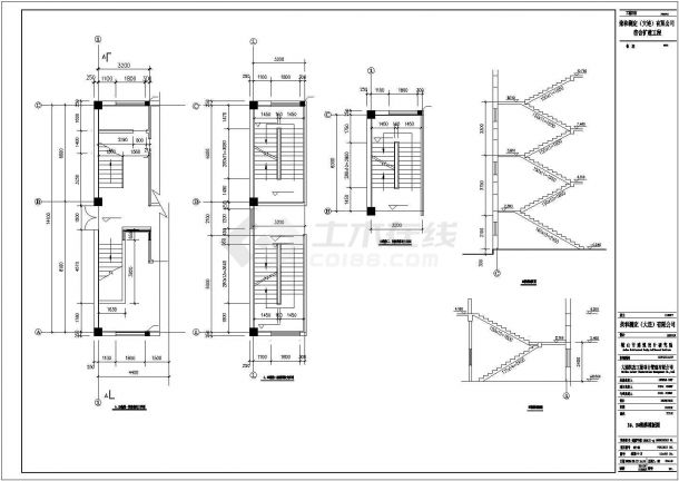 某框架结构宿舍楼建筑设计施工CAD图纸-图二
