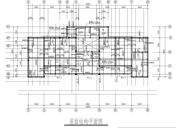 某多层框架结构水库办公楼设计cad全套建筑施工图（含设计说明，含结构设计）-图二