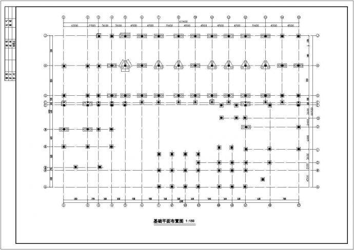 某异形框架柱结构幼儿园建筑设计施工CAD图纸_图1