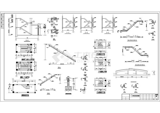 某框架结构住宅楼建筑设计施工CAD图纸-图二
