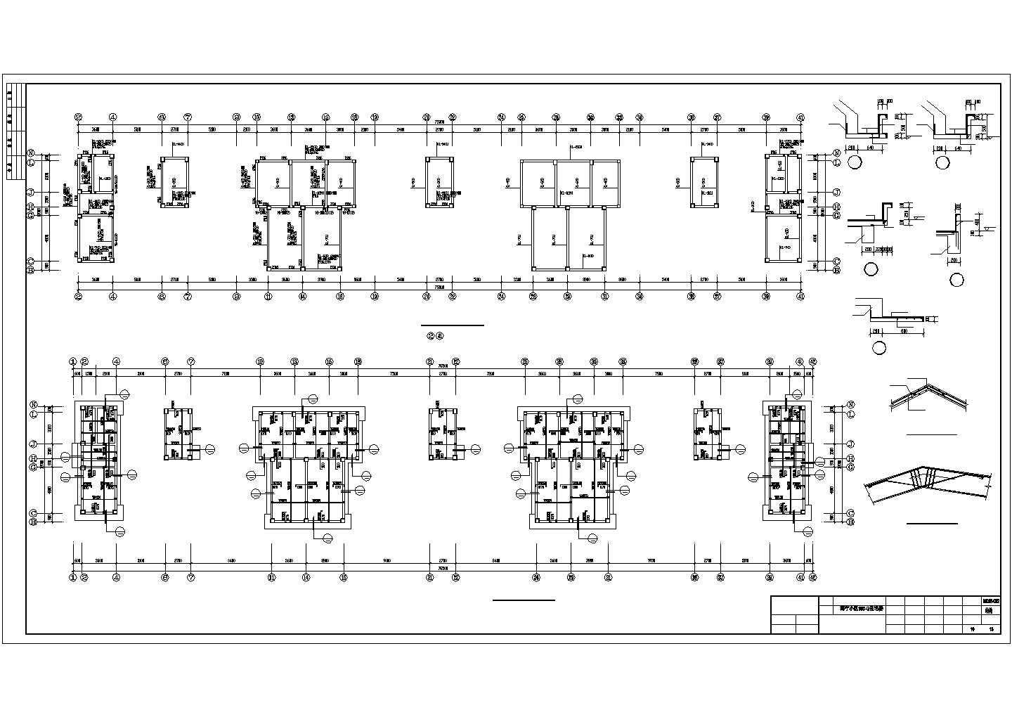 某框架结构住宅楼建筑设计施工CAD图纸