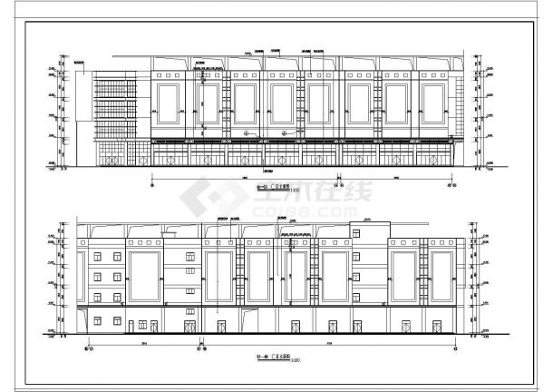 某长177米 宽36米CAD四层家具商场建筑设计 含楼梯详图-图一