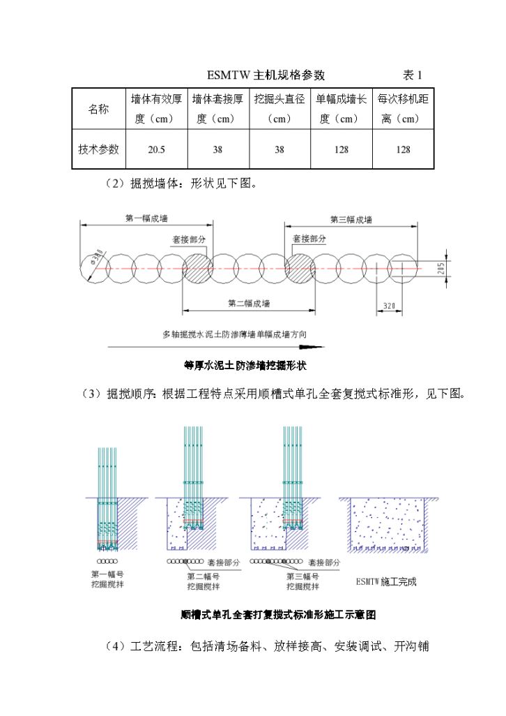 深层搅拌等厚水泥土防渗墙详细施工方案-图二