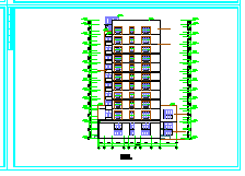小高层办公楼建筑设计方案CAD图纸_图1