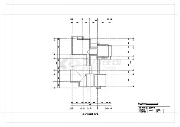 两层花园式住宅建筑CAD图-图二