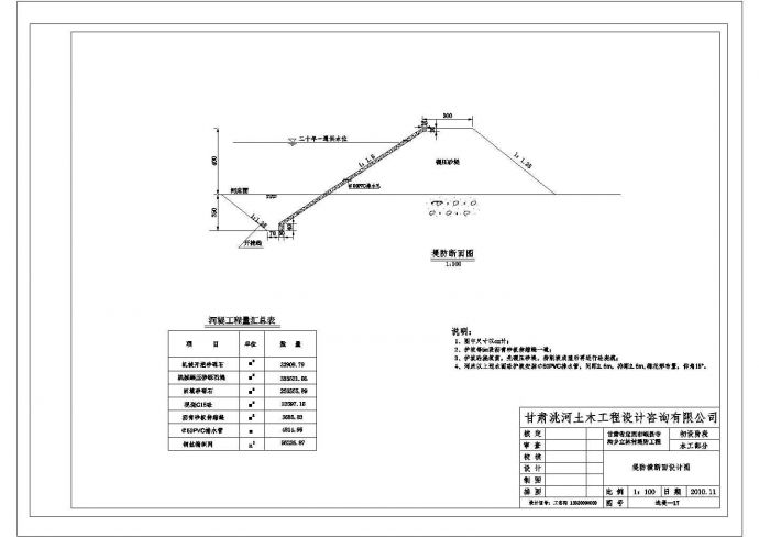 某护堤CAD构造详细完整设计图_图1