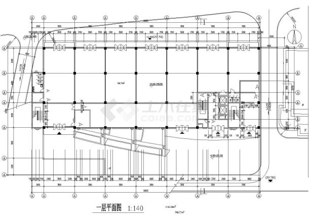 重庆中学教学楼全套建筑设计施工图-图一