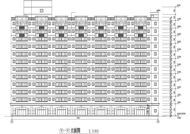 重庆中学教学楼全套建筑设计施工图-图二