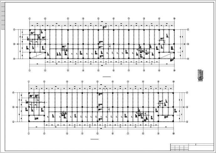 某六层框架结构教学楼建筑设计施工CAD图纸_图1