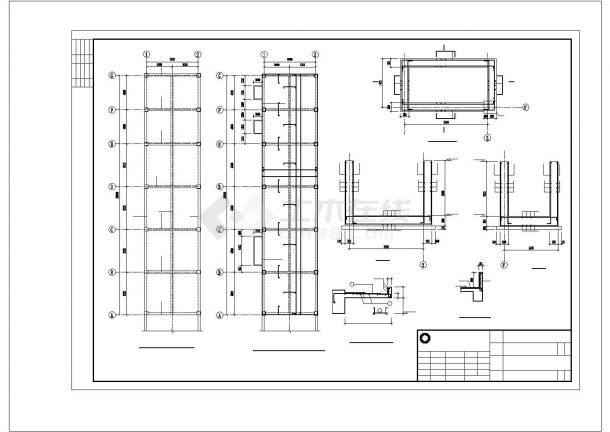 某钢筋砼结构油水池及卸油池建筑设计施工CAD图纸-图一