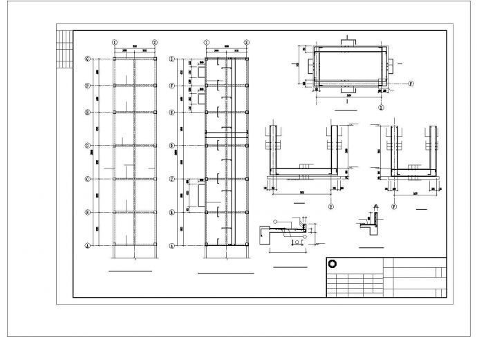 某钢筋砼结构油水池及卸油池建筑设计施工CAD图纸_图1