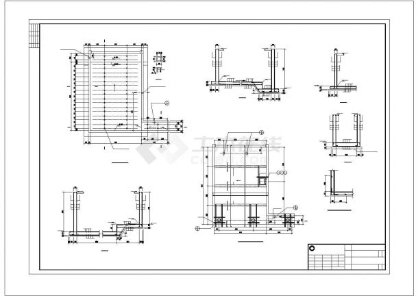 某钢筋砼结构油水池及卸油池建筑设计施工CAD图纸-图二
