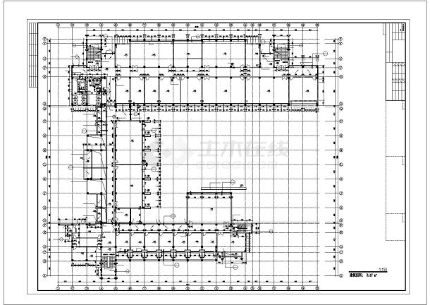 大学教学楼建筑设计施工图（cad，11张图纸）-图二