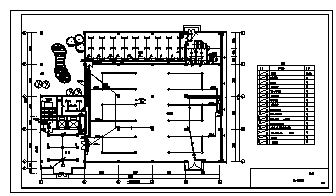 某七层带地下室机加工车间电气施工cad图(含照明，动力配电，弱电系统设计)-图一