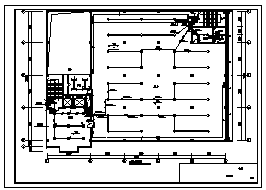 某七层带地下室机加工车间电气施工cad图(含照明，动力配电，弱电系统设计)-图二