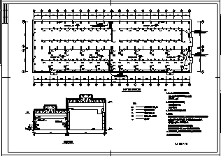 某机修厂房电气施工cad图(含照明设计)_图1