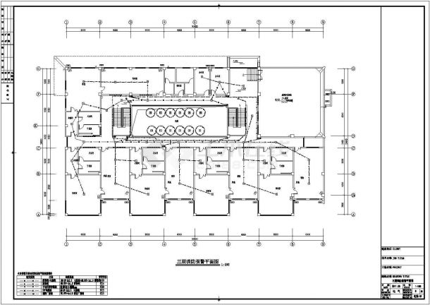 某三层幼儿园电气CAD全套设计施工图纸-图二
