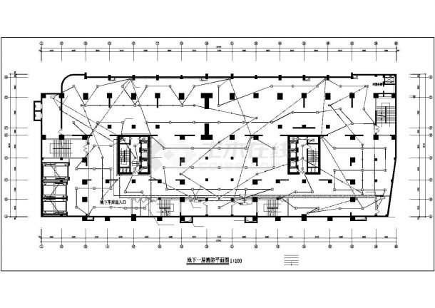 宿迁小区住宅楼消防建筑平面施工图-图二