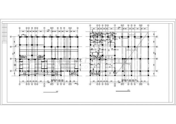 底框六层砖混住宅楼结构CAD-图一