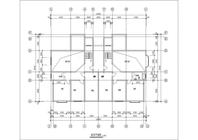 某住宅楼建筑施工CAD设计详细全套方案图纸_图1