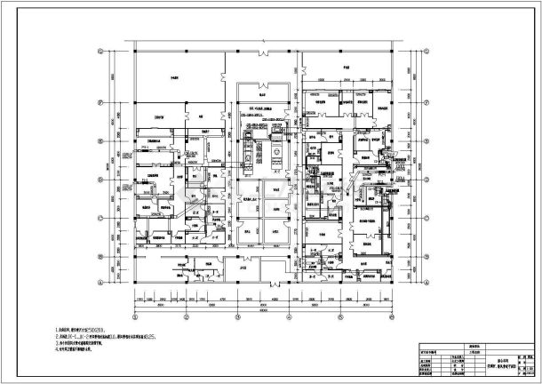 保健品厂空调施工CAD图纸-图二