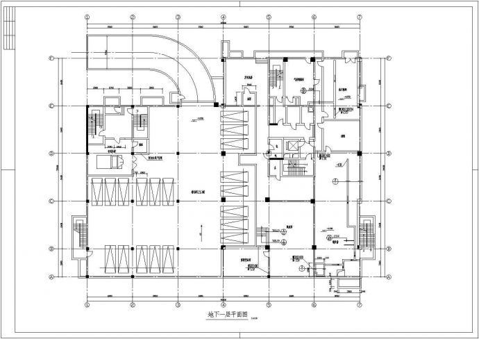 某办公大楼建筑CAD完整施工设计方案图_图1