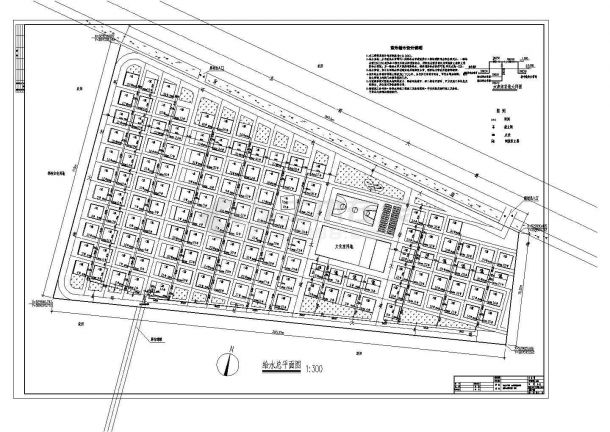 某地规划新村整套给排水CAD构造详细设计施工图纸-图一