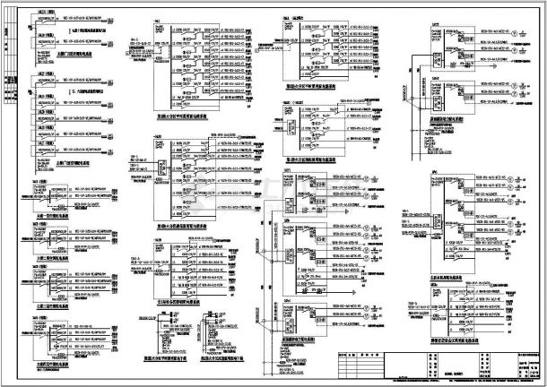 某高层综合楼强弱电全套CAD设计电气施工图纸-图一